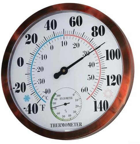 2 In 1 Thermometer and Hygrometer with Automatic Calibration, Device for Accurate Indoor and Outdoor Temperature and Humidity Monitoring (B)