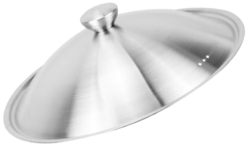 BESPORTBLE Universaler Edelstahl Topfdeckel Robuster Metall Pfannendeckel Hitzebeständig und Strapazierfähig Ersatzdeckel für Töpfe und Pfannen Praktischer Küchenhelfer aus Hochwertigem