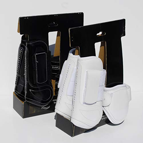 Rhinegold 30 DE Patent/Crystal Sehnen & Streichkappen-Set, Pony-wte, weiß