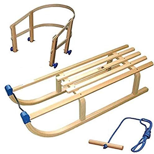 Colint Schlitten 100 Rodel Davos Lehne Holz Leine Set Rodelschlitten R. P. L. TÃœV