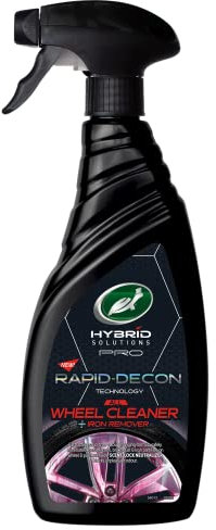 Turtle Wax 54013 Hybrid Solutions All Wheel Cleaner & Iron Fallout Remover, Rapid Removal of Surface Contaminants, Brake Dust and Rust, Safe for Car Paint, Motorbikes, Low Odour Formula, 750 ml