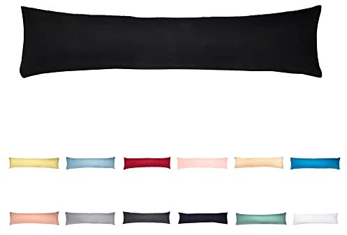 livessa Seitenschläferkissen mit Bezug 40 x 145 cm -Schwangerschaftskissen/Pregnancy Pillow/Stillkissen mit Kissenbezug aus%100 Baumwolle, Verdeckter Reißverschluss an der Langen Seite