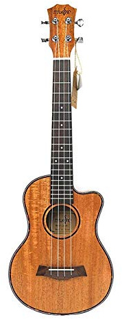 CAZARU Tenor Akustik 26 Zoll Ukulele 4 Saiten Gitarre Reise Holz Mahagoni Instrument