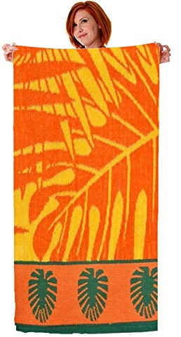 Lions Towels - Premium Quality Beach Towel 100x180cm - Cotton Extra Large Beach Towels for Adults, Ultra Soft Quick Dry Water Absorbent, Lightweight, Ideal for Swimming, Holidays