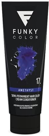 FUNKY COLOR AMETHYST 17, tinte para coloración del cabello semipermanente. (28 colores)