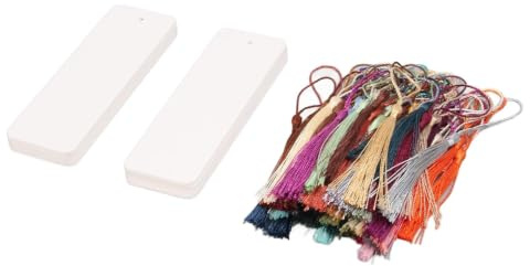 Blanko-Lesezeichen aus Weißem Papier, Karton, Lesezeichen-Set, Kraftpapier, Blanko-Karton-Lesezeichen, Blanko-Lesezeichen, Wärmeübertragung, Metall, Aluminium, DIY-Lesezeichen