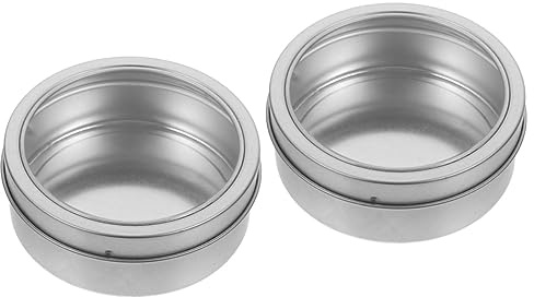 DOITOOL Magnetische Gewürzgläser 2 Stück Mit Deckel – Tragbare Metallbehälter Für Kühlschrank Und Camping – Kompakte Aufbewahrungsdosen 3.54 X 3.54 X 2.76 Zoll