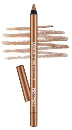 Flormar Extreme Tattoo Gel Pencil - Tattoo Effekt Eyeliner – Intensiv Pigmentierter Glitter Eyeliner Stift – Gel-Eyeliner Wasserfest für Augen Make-up – 007 Gold Storm