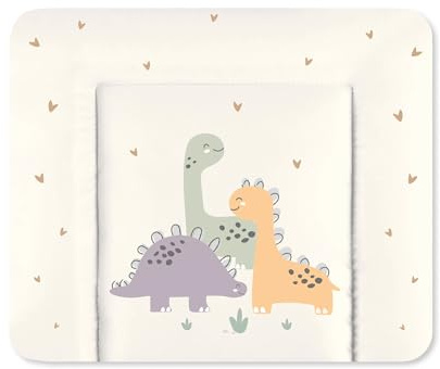 Julius Zöllner skötmatta Softy 65 x 75 cm – skötunderlägg – vattentätt och avtorkningsbart – Made in Germany – Oeko-Tex Standard 100 – Little Dinos