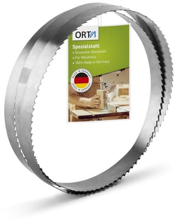 Orta Spezialstahl Sägeblatt - 2180 x 10 x 0,45 x 4 mm – Bandsäge/Bandsägeblatt ideal für die Bearbeitung von Weichholzarten