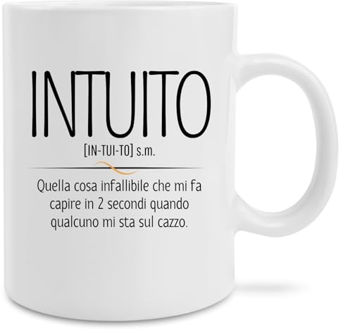 Hole Gadget Tazas divertidas, taza con ideas de regalo divertidas y originales para el desayuno o el té, regalos simpáticos para hermana, madre, San Valentín, hombre y mujer (Intuito)