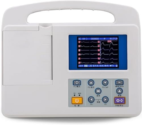 Monitor Portátil ECG/ECG, Monitor Cardíaco De Máquina Electrocardiográfica, Con Papel De Impresión, Máquina Digital LCD En Color De 12 Derivaciones Y 3 Canales, Para Cuidado Bucal Médico Personal