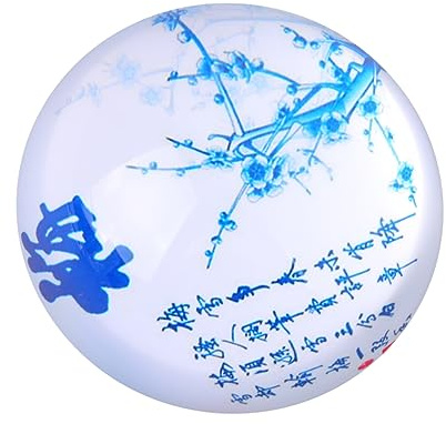 NUOBESTY Glas Halbkuppel Briefbeschwerer Aus Kristallglas Stabiles Elegantes Papiergewicht Für Schreibtisch Und Kalligraphie Leicht Und Dekorativ Geeignet Für Schule Und Büro Zufälliger Sti