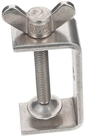 UKCOCO Stainless Steel C-Clip for Woodworking Metal Clamp for Carpentry Projects for Clamping Boards and Materials Securely