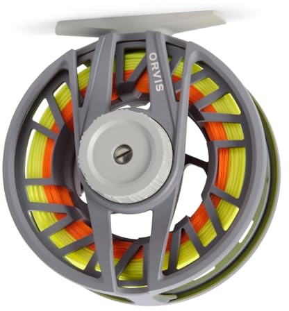 Orvis Clearwater Fishing Reel - Large-Arbor, Corrosion-Resistant Drag, Smooth Performance, and Precision-Fit Reel Foot, Charcoal - 3-5wt