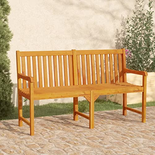 XINCXIN Gartenbank, gartenbank wetterfest balkonbank sitzbank Balkon Outdoor loungesofa Outdoor Geeignet für Porch Balcony Patio Yard 150 cm Massivholz Akazie