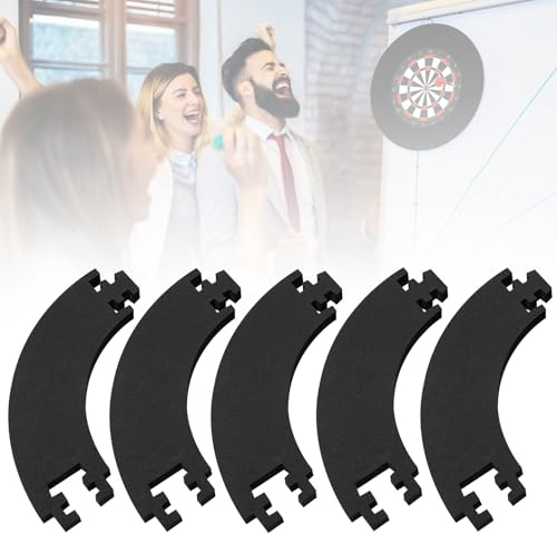 WIYETY 5 Stück Surround Dartscheibe Umrandung: Dartboard Schutzring für 45 cm Dartscheibe, Zielschutzring für Dartscheibe, Surround Dartscheibe Umrandung Kann Wände schützen