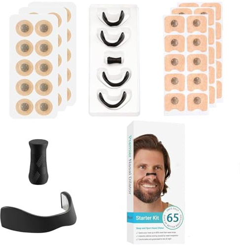 65PCS Nose Strips for Breathing, Nasal Strips for Breathing﻿ for Men Women Easy Nasal for Home Travel Businesss