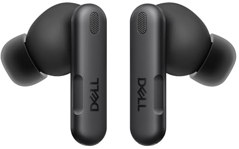 Dell Pro Plus EB525 Kopfhörer True Wireless Bluetooth 5.3 Ohrhörer mit KI-Mikrofon, Adaptivem ANC, Touch-Steuerung, Multipoint, IP54, Schnellladen, USB-C-Ladeetui – Schwarz