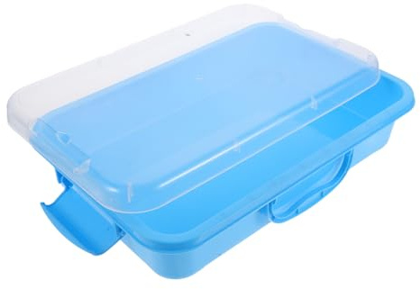 FUNNETOYU Weltraum Sandkasten mit Deckel für Kinder Kunststoff Sandspielzeug Mittelgroßer Sandbox mit Aufbewahrungsbox für Drinnen und Draußen Kreatives Indoor und Outdoor Spiel