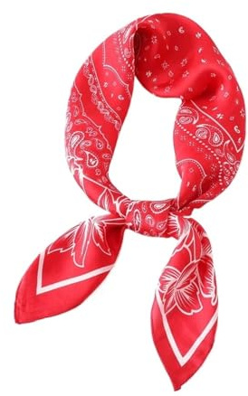 1 ST Sidenscarf Hårhalsdukar 70 * 70cm Fyrkantig Rosa Blomma Huvudsjal Sommarsjal Hijab Wrap Pannband(1)