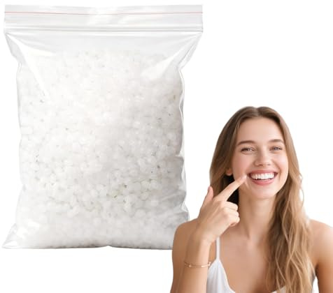 AWOXIHJ 100g Reparación dental provisional, pegamento de reparación dental, perlas de calor para rellenar, fijar el diente faltante y roto o pegar los dientes artificiales de la prótesis