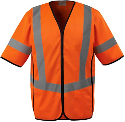 Mascot 50216-310-14-XL Verkehrsweste Klasse 3, Warn-Orange, XL