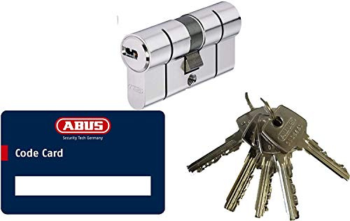 Abus D6PS Türzylinder - Profilzylinder mit Code Card + 5 Schlüssel (35 x 45)