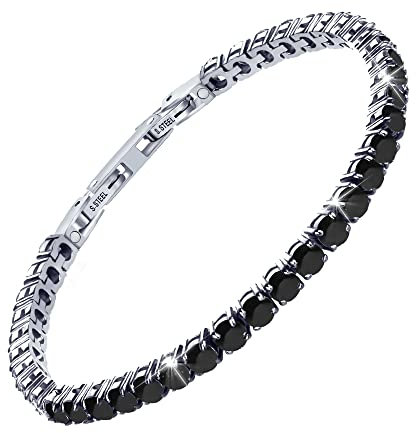 JEROOT Magnetarmband,Damen Magnetische Armbänder für Arthritis Verschluss Edelstahl Armband Magnet Damen Gesundheit Magnetarmband Energetix（3500Gauss）