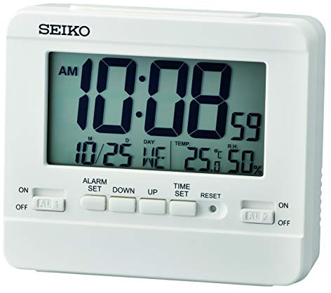 SEIKO Everything Digital Bedroom Alarm Clock