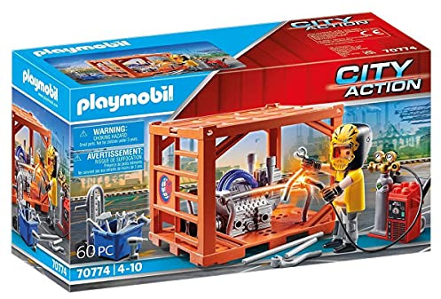 PLAYMOBIL City Action 70774 Containerfertigung, Ab 4 Jahren