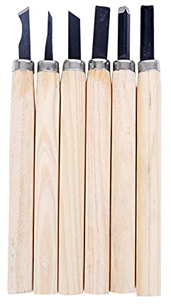 kengbi Tarifs de matériaux de Haute qualité 6pcs Bricolage Bricolage cachi corcope Bancteur Bois Sculpture Outils à Bois Hobby Arts Artisanat nicking Cutter Graver Scalpel