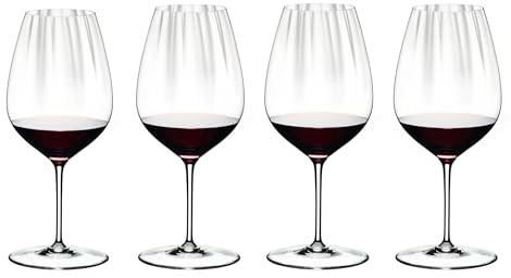 RIEDEL Performance Cabernet/Merlot Weinglas, 4er Set, Kristallglas, premium maschinell gefertigt