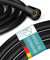 Engelbach® Duschschlauch 2m mit doppeltem Verdrehschutz - Brauseschlauch aus Kunststoff in Matt Schwarz - Flexibel & Knickfest - Universelles ½” Anschlussmaß - Made in Germany
