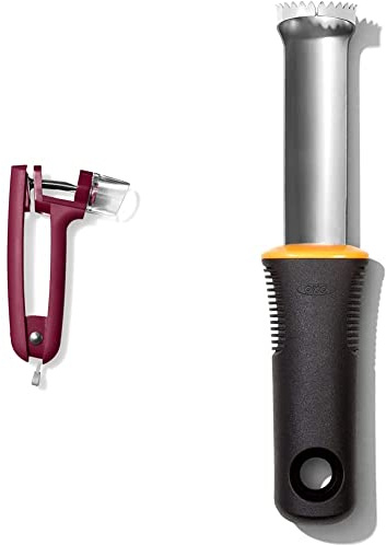 OXO Good Grips Cherry & Olive Pitter + Peach Pitter