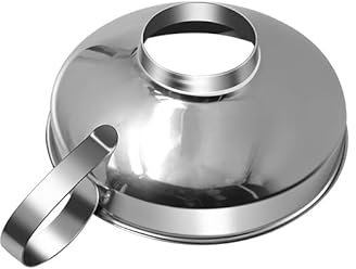 EHOTER Trichter Edelstahl Marmeladentrichter Einfülltrichter Breite Öffnung Konfitüre Bohnen mit Henkel Große Öffnung Einfülltrichter für Marmeladen Flüssigkeit Gewürzen Öl Bohnen in Gläser (S)