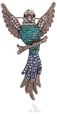 Retro-Kolibri-Brosche, glitzernd, Zirkonia, zarte Cartoon-Vögel, Brosche für Damen und Herren, Party, Tanz, Bankett, zierliche Anstecknadeln, Seide, Schal, Clips, Kragen, Kleid, Anzug, Hemd, Schmuck,