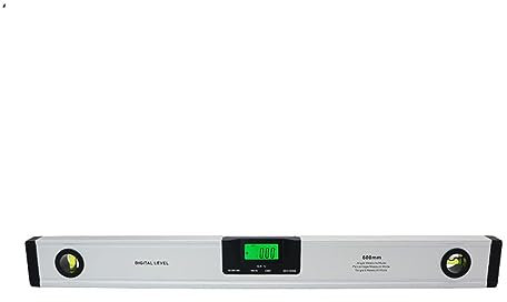 FUNTLY Digitale wasserwaage Digitale Wasserwaage 600 mm, elektronischer Winkelmesser, Neigungsmesser, Winkelmesser, Magnete, Wasserwaage, Neigungstest, Lineal 600 mm (Color : Without las-er)