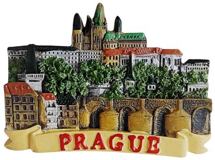 3D Prag Tschechische Republik Kühlschrankmagnet Reise Souvenir Kühlschrank Dekoration Harz handbemalt Handwerk Kollektion