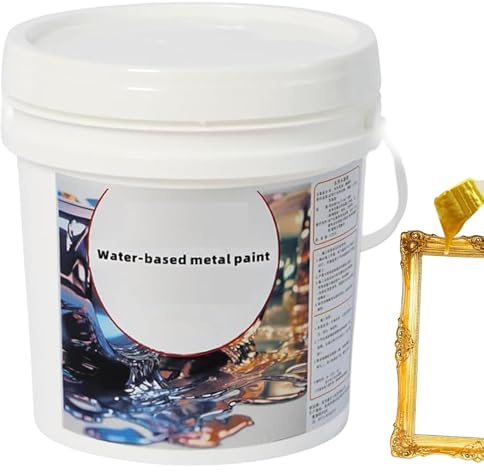 Goldfarbe zum Basteln, Goldfarbe für Metall - Wasserbasierte Gold-Bastelflüssigkeit | Langlebige wasserbasierte Goldmalflüssigkeit, wasserbasierte Goldfolienfarbe