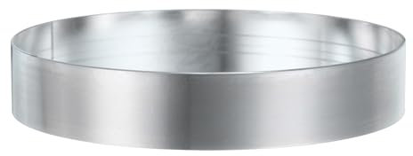 QUARKZMAN Anello per Torta Rotondo 3.94 x 1 Pollice in Acciaio Inossidabile Senza Saldature per Dolci Specchio Rivestito per Cottura di Dolci frittella Inglesi Strumento