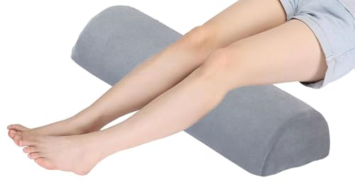 UICMNSI Knierolle Halbrund - Nackenrolle - Kniekissen for Seitenschläfer - Knierolle Lagerungsrolle - Kniekissen zum Schlafen Side Sleeper Pillow with Abnehmbar Cover(#1,20X8X5in/50x20x13cm)