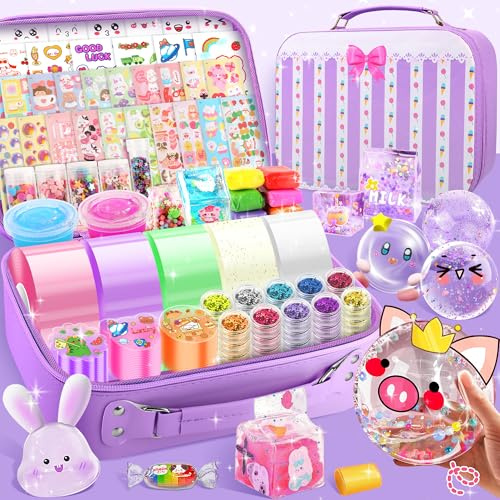 Buntwunder 106 Piezas Cintas Nano Tape Bubble Kit, Juegos de Manualidades Cinta Nano-Tape para Niños, Cinta Multifuncional de Nanoburbujas con Perlas, Pegatinas y Accesorios