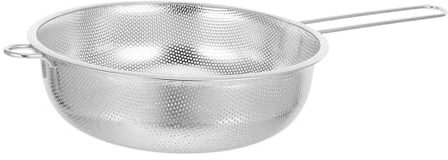 FIXOSHEE Passoire Cuisine Inox avec Poignée Panier Filtre à Riz Passoire à Fins pour Légumes Fruits Pâtes Égouttoir Robuste et Rapide