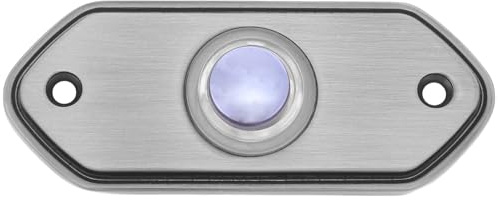 DOITOOL Retro Hexagonal Brass Wired Doorbell Button Vintage Decorative Door Bell Push Button Switch Antique Style for Front Door Use