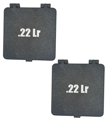 ADNB3D Set med två förvarings- och transportlådor för ammunition i kaliber .22 LR, för tävlings- och fritidsändamål. Svart