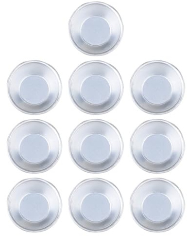 PACKOVE Molde para Tartaletas de Huevo Antiadherente 10 Piezas, Tazas para Hornear Reutilizables de Silicona, Apto para Horno, Adecuado para Repostería y Preparación de Postres