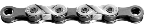 Fahrrad Kette, KMC Fahrradkette, X8 Silver/Grey, 1/2 x 3/32, 114 Glieder, 8-fach, 21-24 Gang, silber-grau