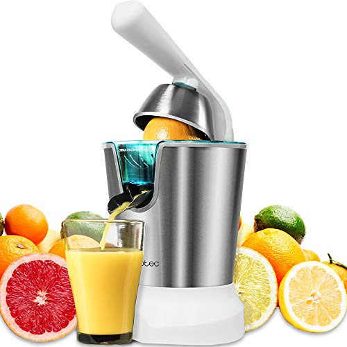 Cecotec Presse-agrumes Électrique Zitrus PowerAdjust 600 White. Filtre Régulateur de Pulpe, Filtre en Acier INOX, Deux Cônes Démontables, Pour nettoyage au lave-vaisselle, 600W