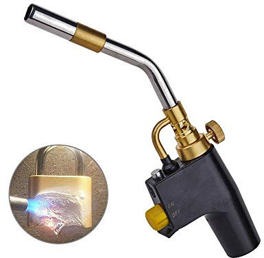 Mapp Propanbrenner, Propanbrenner-Lötlötgrill Hochleistungs-Lötlötlötbrenner Mit Piezo-Zündung zum Schweißen Lackentfernung, Gasflaschen Nicht Im Lieferumfang Enthalten